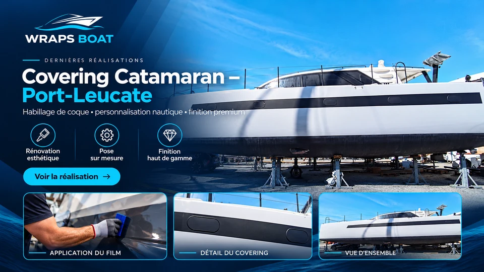 Fiche · Catamaran Port-Leucate · Présentation illustrée du projet de covering.